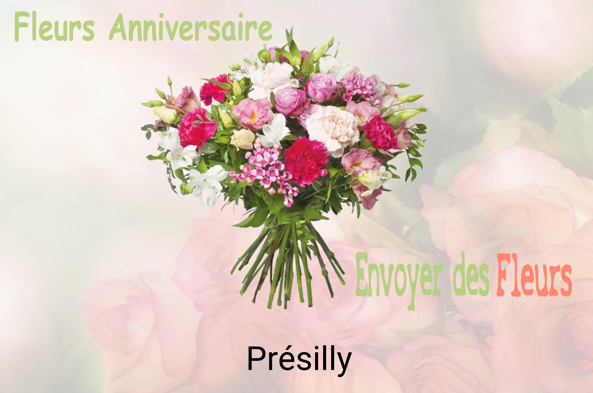 Bouquet de fleurs d’anniversaire livré à Présilly